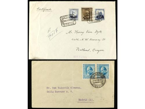 ✉ ESPAÑA. 1936. ASOCIACIÓN DE LA PRENSA. Conjunto de nueve c