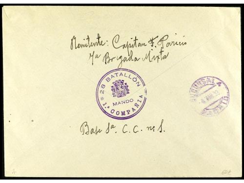 ✉ ESPAÑA. Ed. 773 (4), 774. 1939. Sobre circulado desde el f