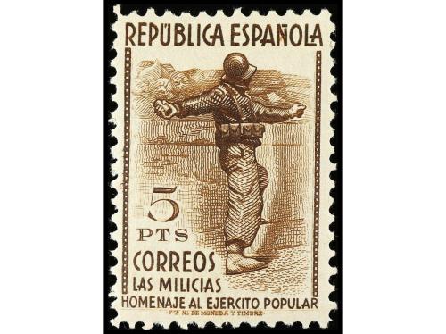 * ESPAÑA. Ed. 792/800. SERIE COMPLETA, 9 valores. LUJO. RARA