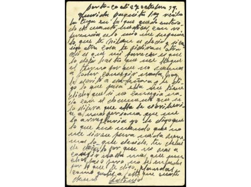 ✉ ESPAÑA GUERRA CIVIL. 1939 (octubre). Tarjeta Postal a VALE