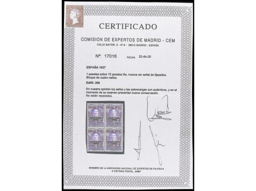 ** ESPAÑA. Ed. 396. 1 pta. s. 10 pts. (Tánger). Valor clave 