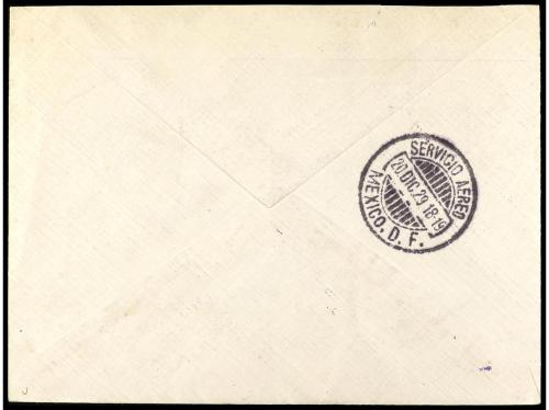 ✉ HONDURAS. 1929. TEGUCIGALPA a MÉXICO. RARA. PRIMER CORREO 