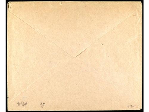 ✉ POLONIA. 1921. Sobre filatélico con las viñetas AERO-TARG: