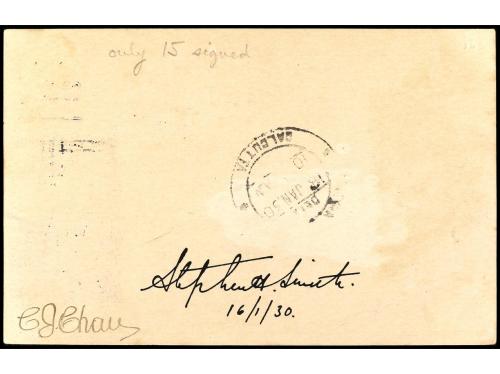 ✉ SIAM. 1930. BANGKOK a CALCUTTA. Manuscrito BY FIRST AIR MA