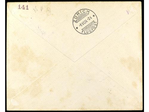 ✉ SUIZA. 1924. A BASEL. Sobre con viñeta conmemorativa INTER