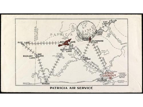 ✉ CANADA. 1927. A ZURICH (sin llegada). Sobre y viñeta PATRI