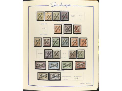 LOTES y COLECCIONES. CHECOSLOVAQUIA. Colección montada en 3 