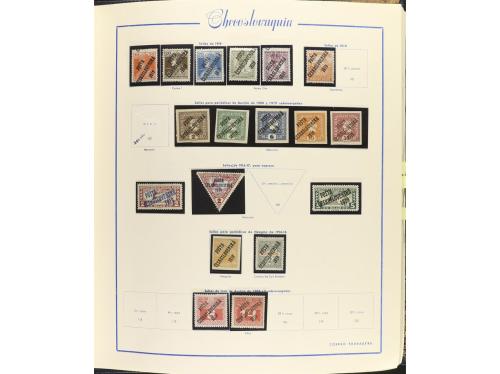 LOTES y COLECCIONES. CHECOSLOVAQUIA. Colección montada en 3 