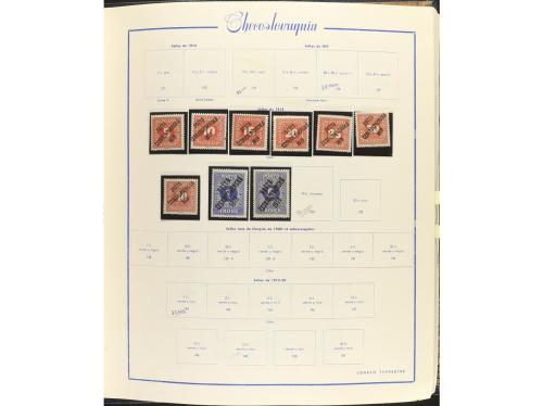 LOTES y COLECCIONES. CHECOSLOVAQUIA. Colección montada en 3 