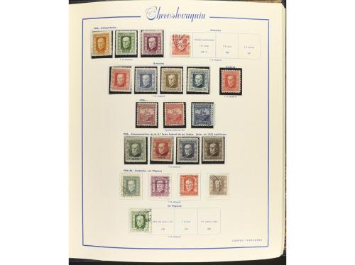 LOTES y COLECCIONES. CHECOSLOVAQUIA. Colección montada en 3 