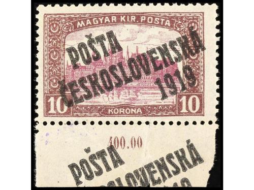 * CHECOSLOVAQUIA. Yv. 93/4, Sc. B89/90, Mi. 136/37. 1919. 5 