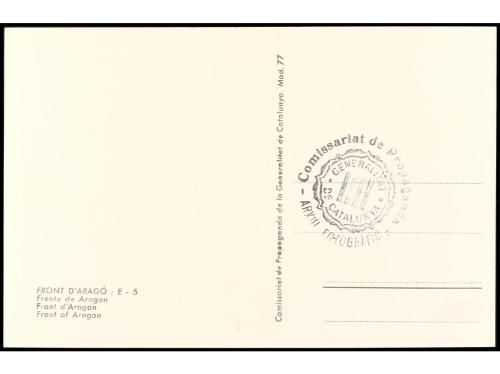 ✉ ESPAÑA GUERRA CIVIL. ZONA REPUBLICANA. Tarjeta postal ilus