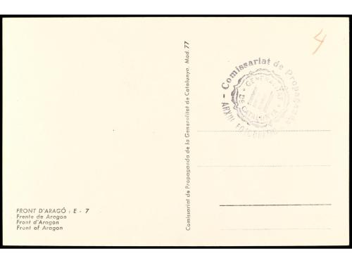 ✉ ESPAÑA GUERRA CIVIL. ZONA REPUBLICANA. Tarjeta postal ilus