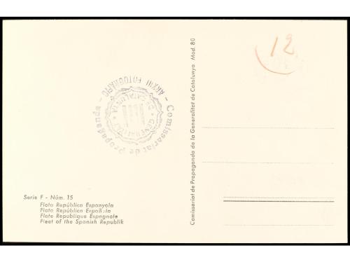 ✉ ESPAÑA GUERRA CIVIL. ZONA REPUBLICANA. "FLOTA REPUBLICANA 