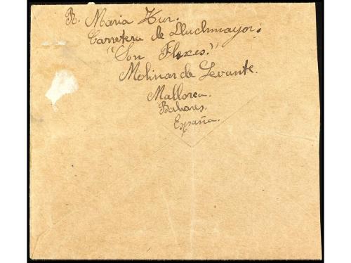 ✉ ESPAÑA GUERRA CIVIL. 1944. Sobre circulado de PALMA de MAL