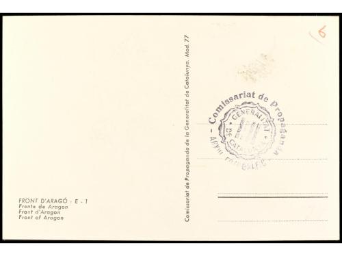 ✉ ESPAÑA GUERRA CIVIL. ZONA REPUBLICANA. Tarjeta postal ilus