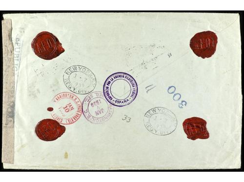 ✉ ESPAÑA. Ed. 761/62, 763, 787/88 (2), 795. 1938. BARCELONA 