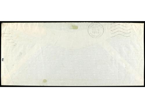 ✉ COLONIAS ESPAÑOLAS: GUINEA. 1953. SANTA ISABEL a U.S.A. Pr