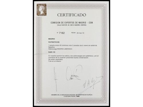 ** ESPAÑA E. LOCALES PATRIOTICAS: MADRID. Ed. 53. Boque de c