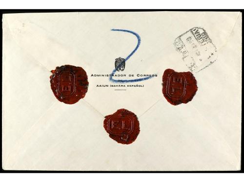 ✉ COLONIAS ESPAÑOLAS: SAHARA. 1960. AAIÚN a MADRID. Circulad