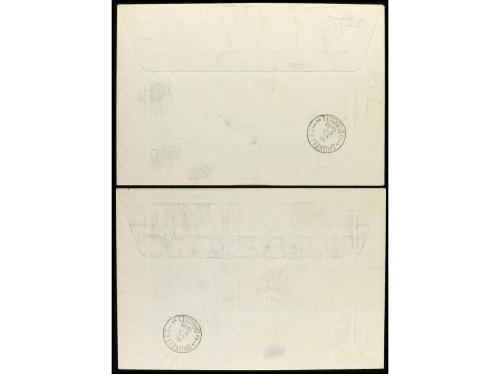 ✉ ESPAÑA. Ed. 862/63. 1938. BURGOS a BRUSELAS. HB. dentadas 