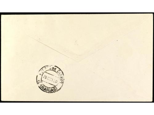 ✉ ESPAÑA. Ed. 1083 + 1083A/B. 1950. SANTA CRUZ DE TENERIFE a