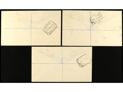 ✉ ANDORRA. Ed. 1/12. 1928. ANDORRA a INGLATERRA. Tres cartas