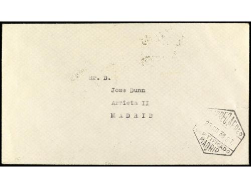 ✉ ESPAÑA. Ed. 759s (4). 1938. BARCELONA a MADRID. Circulada 