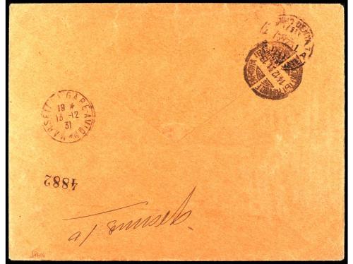 ✉ ESPAÑA. Ed. 644, 645, 646 (3), 631/32, 634/35. 1931. BARCE