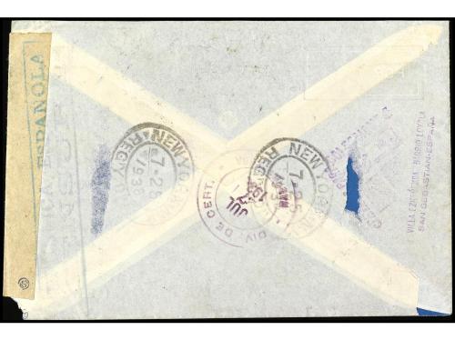 ✉ ESPAÑA. Ed. 765, 765hi, 752 (2). 1938. BARCELONA a LA HABA