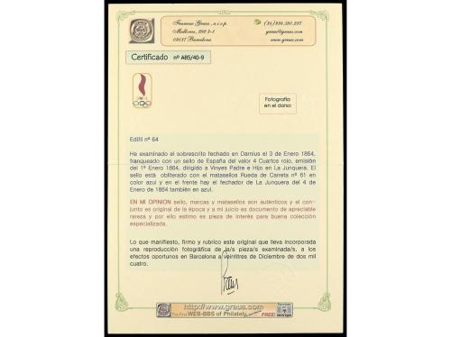 ✉ ESPAÑA. 1860-1880. Conjunto de cartas con diversos franque