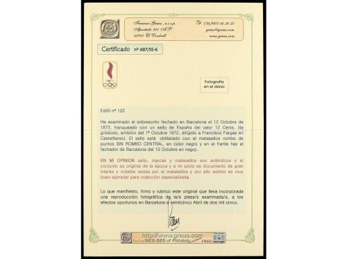 ✉ ESPAÑA. 1860-1880. Conjunto de cartas con diversos franque