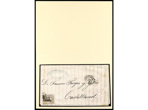 ✉ ESPAÑA. 1860-1880. Conjunto de cartas con diversos franque