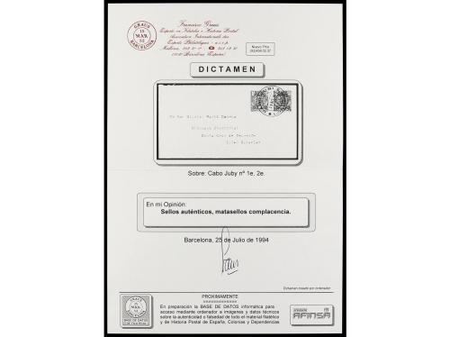 ✉ COLONIAS ESPAÑOLAS: CABO JUBY. Ed. 1hi, 2hi. 1916. CABO JU