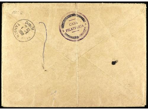 ✉ COLONIAS ESPAÑOLAS: TANGER. Ed. 151/65. 1958. TÁNGER corre