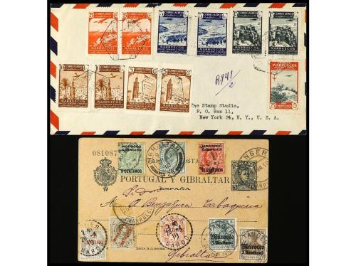 ✉ COLONIAS ESPAÑOLAS: MARRUECOS. 1910-52. Conjunto de 13 car