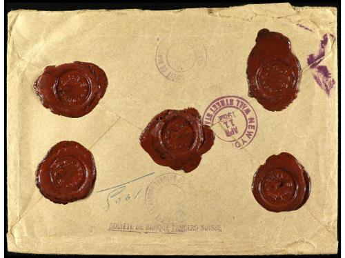 ✉ COLONIAS ESPAÑOLAS: TANGER. Ed. 155 (2), 164 (15). 1952. T