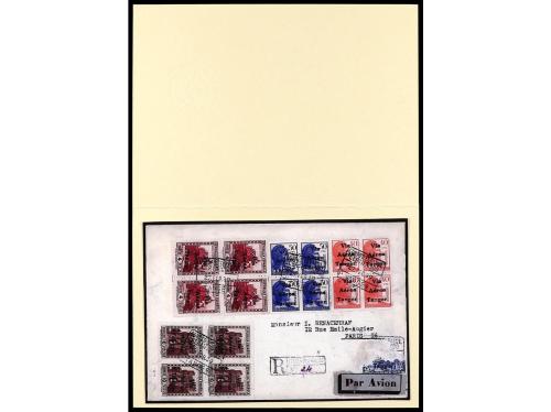 ✉ COLONIAS ESPAÑOLAS: TANGER. 1938-39. Conjunto de cartas co