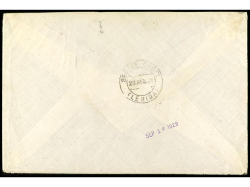 ✉ COLONIAS ESPAÑOLAS: ANDORRA. Ed. 2,4,5. 1929. ANDORRA a U.