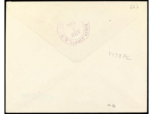 ✉ COLONIAS ESPAÑOLAS: ANDORRA. Ed. 43. 1949. ANDORRA a U.S.A