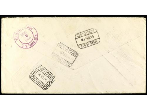 ✉ COLONIAS ESPAÑOLAS: ANDORRA. Ed. 45/50, 58, 59. 1955. CANI