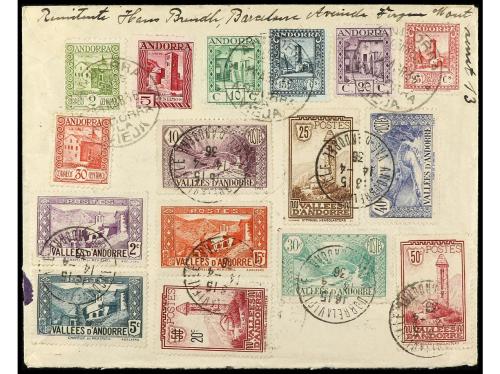 ✉ COLONIAS ESPAÑOLAS: ANDORRA. 1936. ANDORRA a ALEMANIA. Esp
