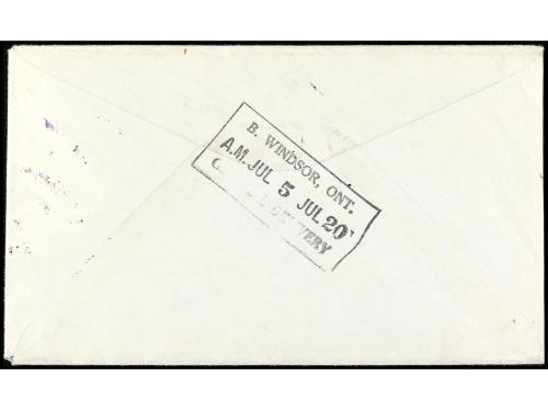 ✉ COLONIAS ESPAÑOLAS: GUINEA. Ed. 70. 1920. ANNOBÓN a CANADÁ