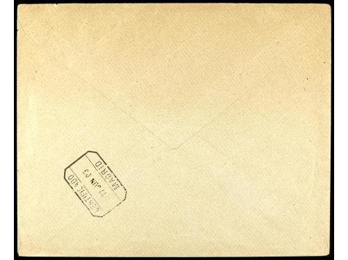 ✉ COLONIAS ESPAÑOLAS: GUINEA. Ed. 49 (2), 58T (4). 1909. BAT