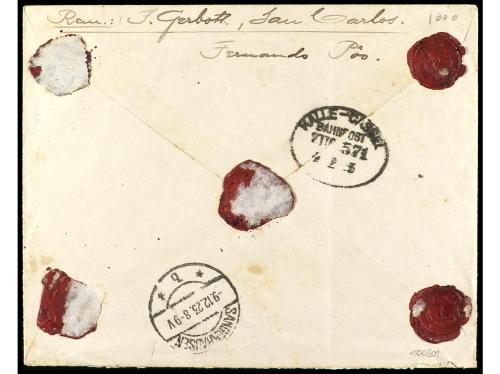 ✉ COLONIAS ESPAÑOLAS: GUINEA. Ed. 156, 163. 1923. S. CARLOS 