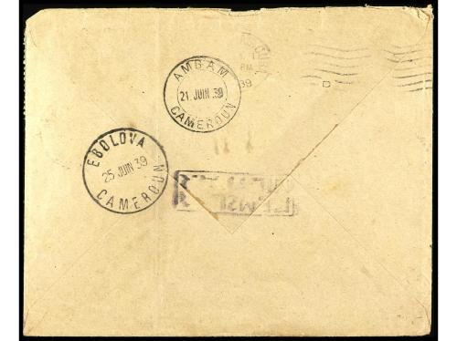 ✉ COLONIAS ESPAÑOLAS: GUINEA. Ed. 250 (6). 1939. EBEBIYIN a 