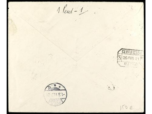 ✉ COLONIAS ESPAÑOLAS: MARRUECOS. Ed. 11. 1911. TANGER a ALEM