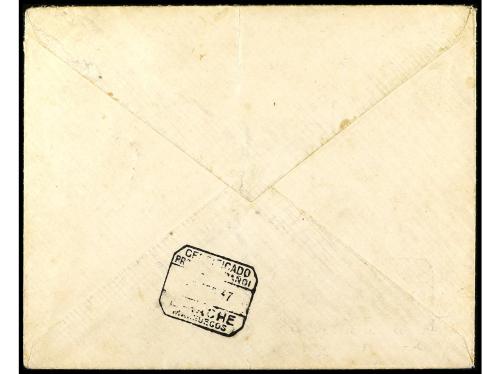 ✉ COLONIAS ESPAÑOLAS: TANGER. 1937. TETUÁN a LARACHE. Circul