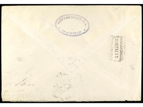 ✉ ESPAÑA. Ed. 1075/82. 1950. MADRID. Serie completa en carta