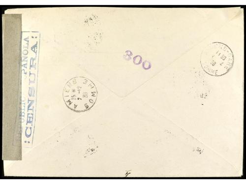 ✉ ESPAÑA. Ed. 792/800. 1938. BARCELONA a FRANCIA. Serie comp